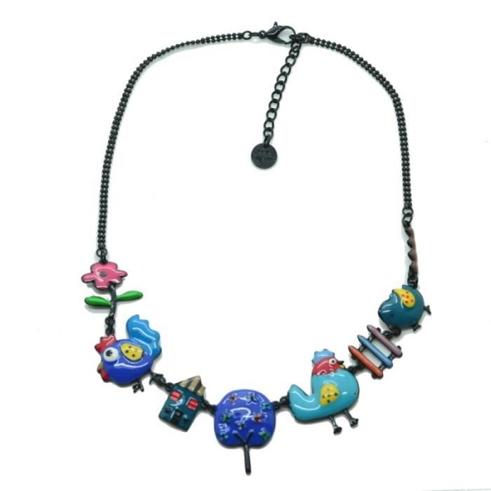Bracelet LOL Bijoux Email Coquelicot Cerise Perles Fruits Multicolore
