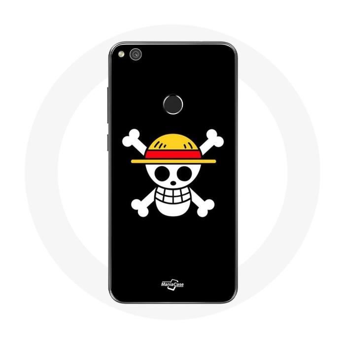 Coque pour Huawei P8 Lite 2017 One Piece Manga Tete de Mort Fond Noir