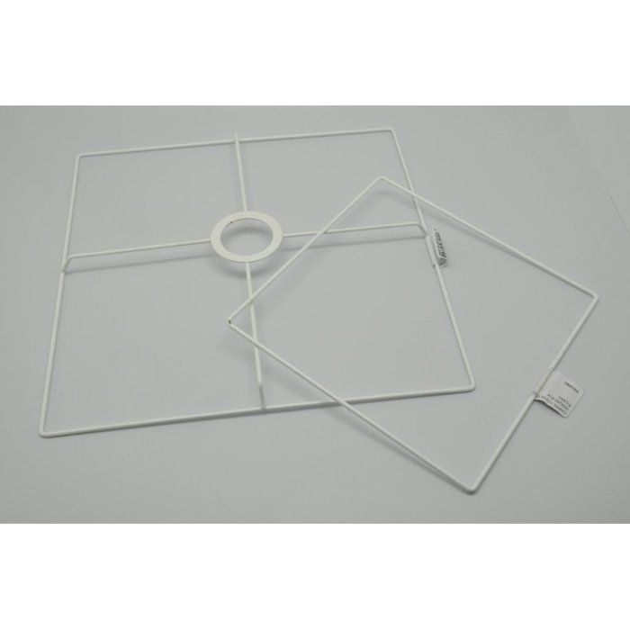 Armature Pour Abat-jour à Habiller - Cercle 40 Cm - Blanc - MegaCrea
