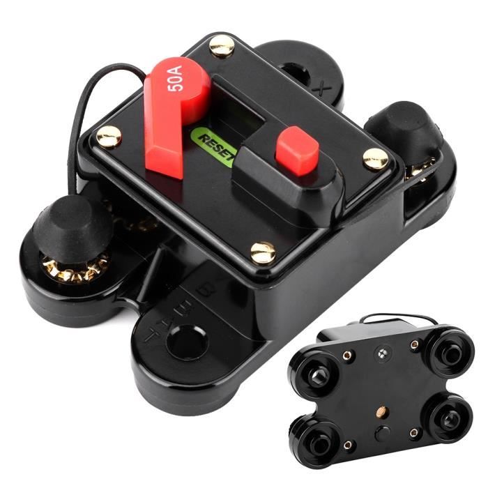 Porte-fusible De Voiture 12-24V, Disjoncteur De Batterie, Courant Élevé, Étanche, 50A, Pour Camion Et Automobile