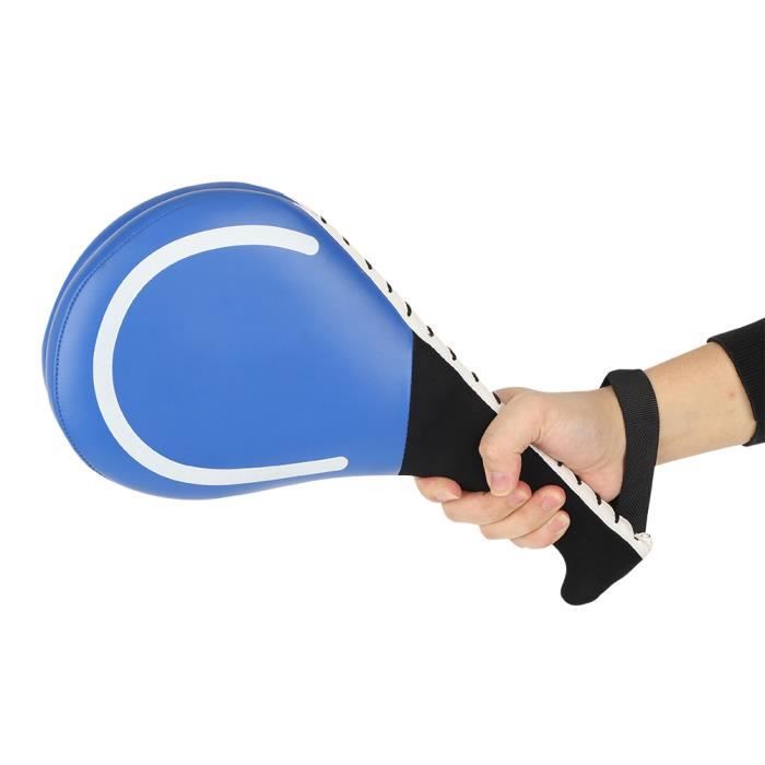 Lot De 2 Coussinets D'entraînement Taekwondo 19x34.5cm - Cibles De Frappe Pour Coups De Pied, En PU Et éponge, Dragonne, Pour Arts Martiaux, Kickboxing