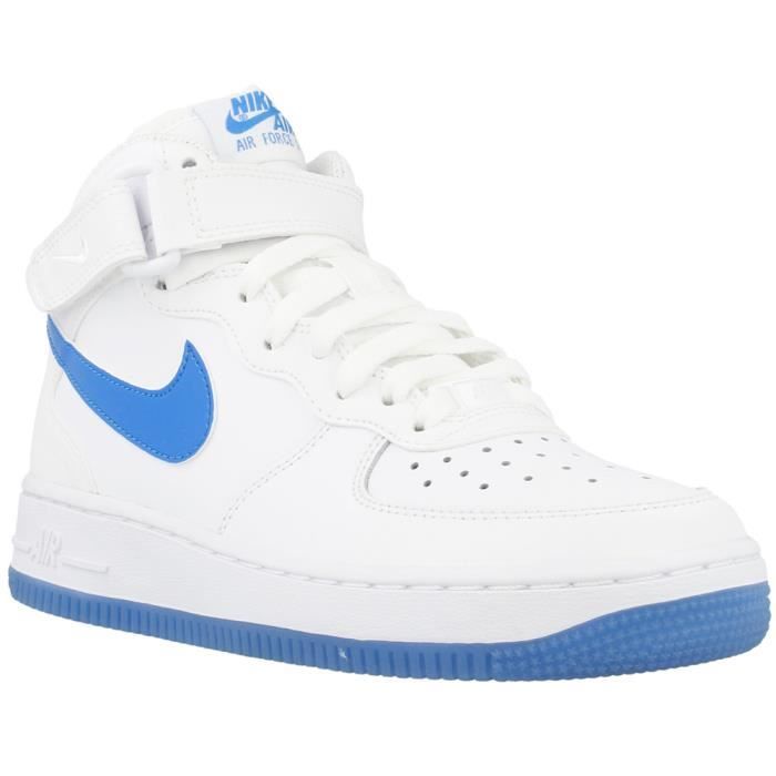 nike air force 1 mid bleu