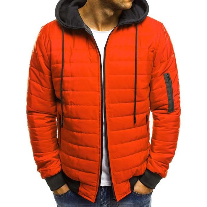 doudoune orange homme