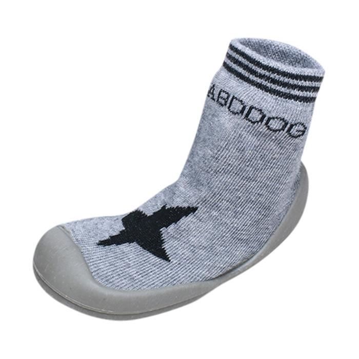 Chaussures Bébé Souples En Cuir Véritable 6-24 Mois – Semelle Caoutchouc Antidérapante, Mocassins Marche Rampant Garçon Fille