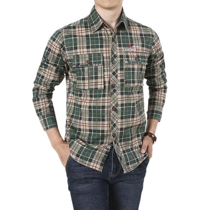Volcom Chemise à manches longues Shadowstone Vert | Dressinn