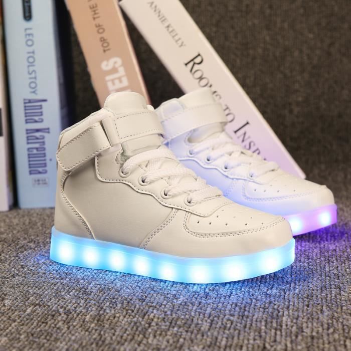 Chaussures Lumineuses à LED Pour Bébés Et Enfants - Taille 1 - Semelle Antidérapante En Caoutchouc - Avec Velcro - 9