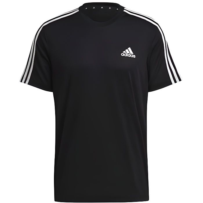 ADIDAS T-Shirt Aeroready Designed TO Move Sport 3STRIPES Tee Noir - Homme/Adulte