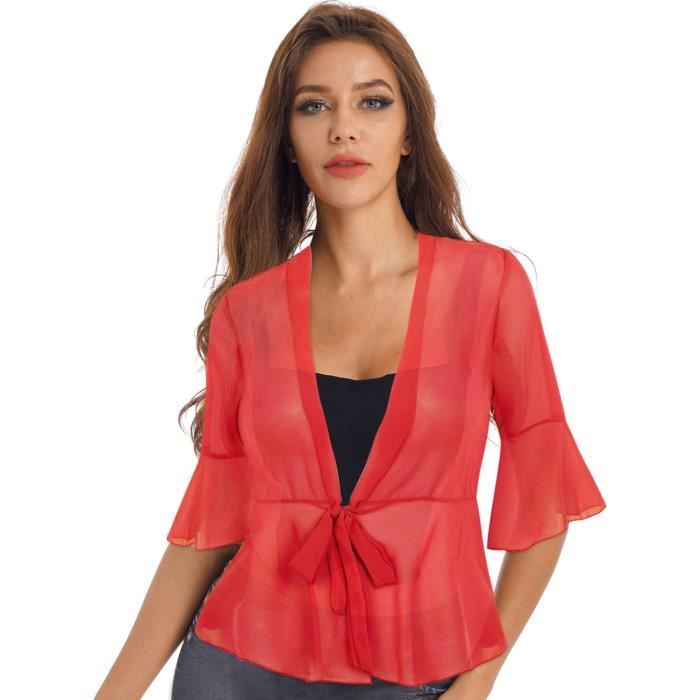 Écharpe Boléro En Mousseline De Soie Pour Femme - Idéal Mariage, Soirée, Plage Et Look Décontracté