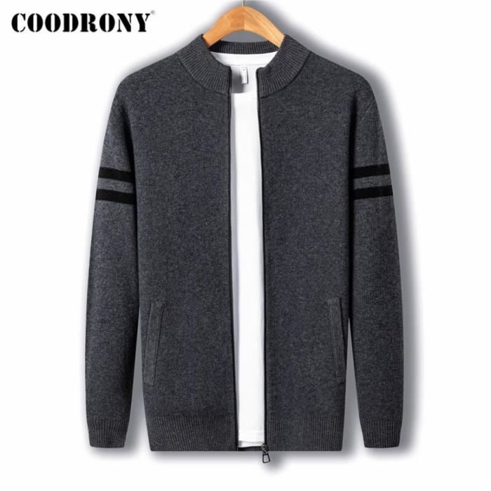 Cardigan Fin Pour Homme Mode Unie - Pull Tricoté Veste D'Intérieur Confortable