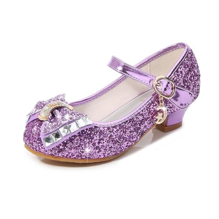 Chaussures de Princesse Fille-Femme à Talons Hauts - Violet Violet