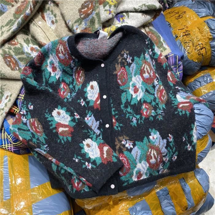Chandail Colette - Fleuri noir