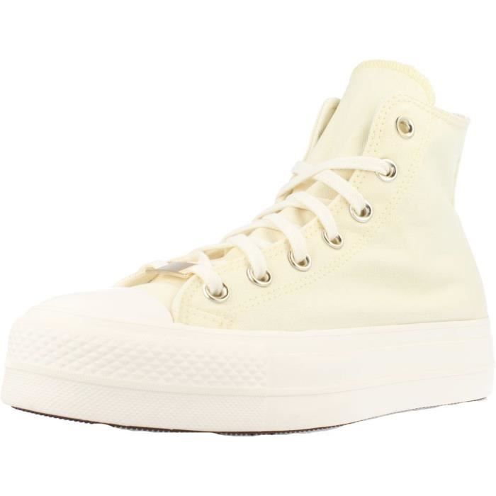 Basket Converse 135669 Beige 41 - CONVERSE - 135669 - Beige - Femme - Lacets Beige - Cdiscount converse en mouton beige