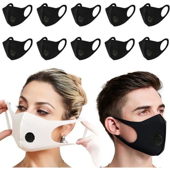 Masque Anti-Poussière Lavable Imprimé Étoiles - Tissu Respirant Confortable