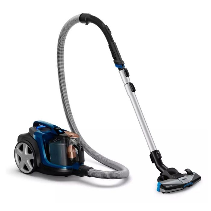 Philips PowerPro Expert Aspirateur sans sac, avec accessoires, aspire 99,9 % de la poussière, 900 W, bleu (FC9745/09)