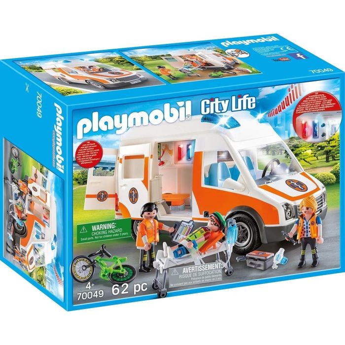 Photo de playmobil-70049-city-life-les-secouristes-ambulance