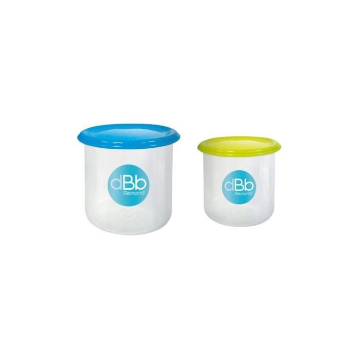 DBB REMOND Set de 2 pots de congélation - 190 ml et 300 ml