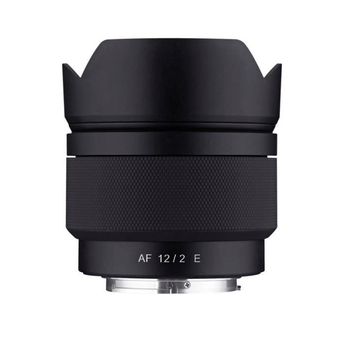 Objectif autofocus ultra grand angle SAMYANG AF 12mm f/2 pour hybride Sony APS-C - Garanti 2 ans