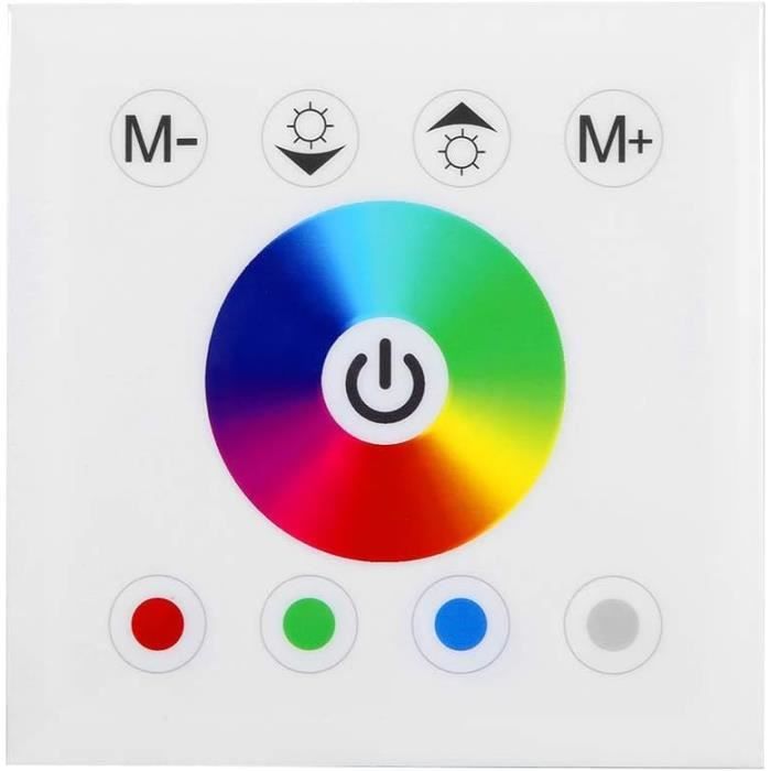 Lot De 2 Variateurs De Lumière Muraux + Télécommande Infrarouge – Neuf