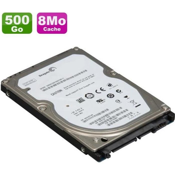 Disque Dur 500Go SATA 2.5 Seagate ST9500325AS 5400RPM PC Portable 8Mo -  Cdiscount Informatique