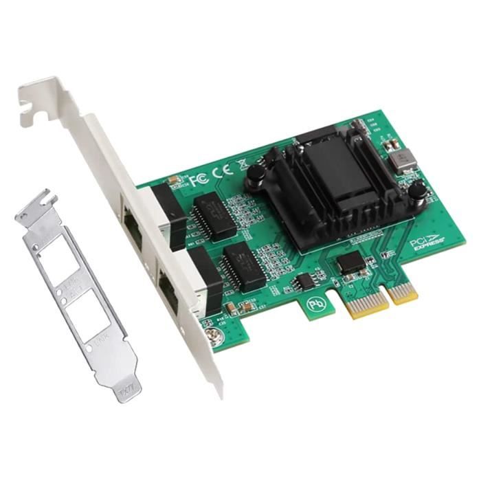 Carte Réseau DELL Dual Port Gigabit PCI-E - Réf 0G174P - Occasion (testée Fonctionnelle)