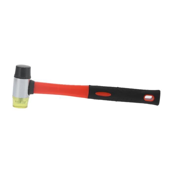 INOOMP Marteau De Tente Camping – Acier Carbone 45#, TPR, Orange, Multifonction (marteau, Arrache-piquet, Coupe)