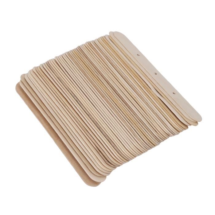 Mèche de bougie en bois à motifs : motif gaufré, bois naturel - Canada
