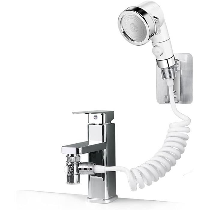 Ensemble De Pommeau De Douche Externe,Kit De Douchette Lavabo Cuvette,Trois  Jets Disponibles Pommeau De Douche De Robinet Ave[H3395]