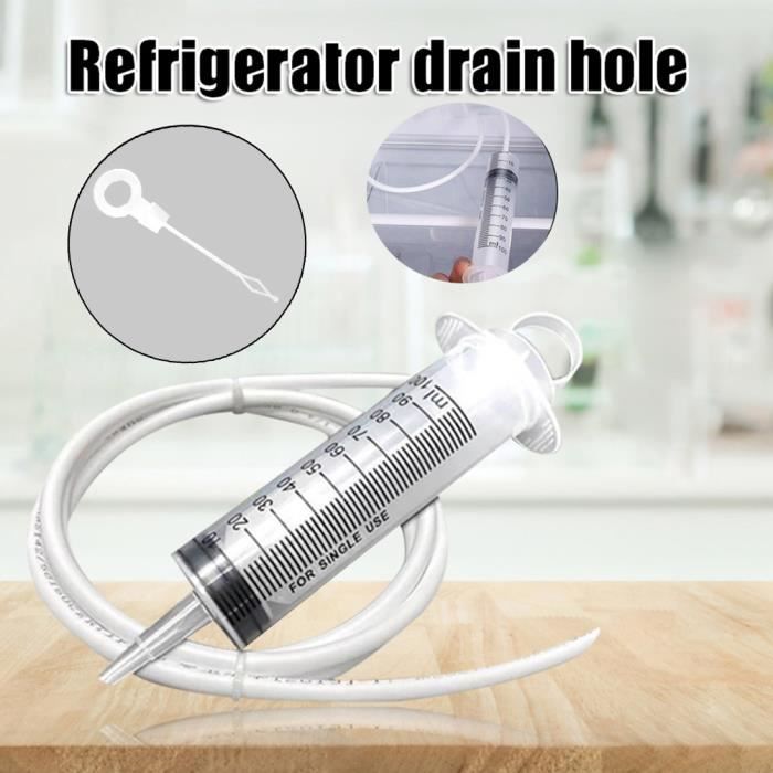 Kit De Nettoyage Pour Réfrigérateur - 12 Outils (piston, Brosse, Seringue, Pelle, Tuyau) - Pour Déboucher Le Drain Et Dégivrer