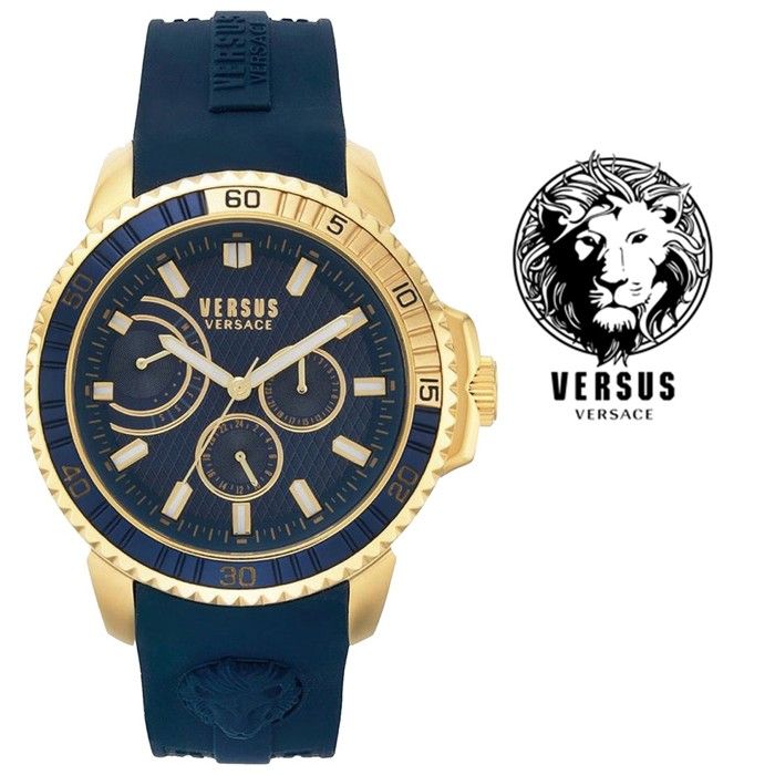 Montre - Versus - VSPLO0219 - Acier inoxydable - Bracelet en silicone - Résistante à leau 50m Montre - Versus - VSPLO0219 - Acier inoxydable - Bracelet en silicone - Résistante à leau 50m