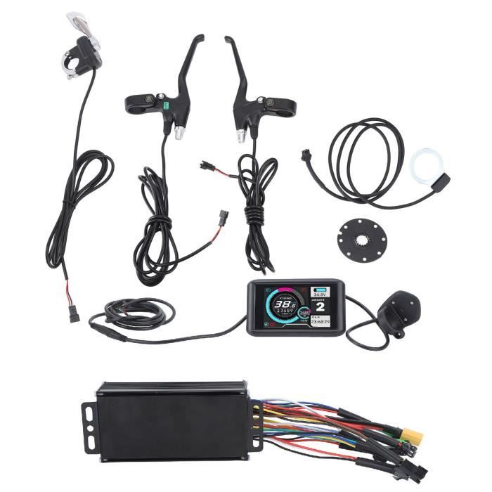 VGEBY Kit de moteur de vélo électrique Kit de Conversion de Vélo électrique, Kit de Modification de Batterie au sport batterie