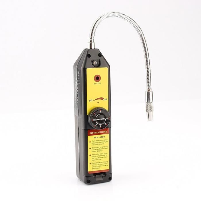Détecteur De Fuite De Gaz Réfrigérant Halogène - Pour Climatiseurs R22, R410A, R134A, R1234YF - Sensibilité 0.21 Oz/an - Alarme Sonore Et Lumineuse