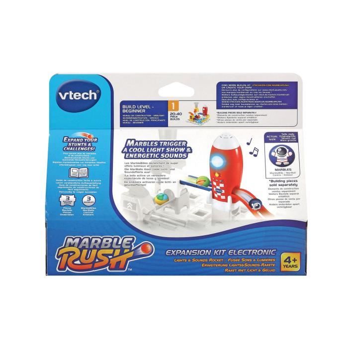 VTECH - Marble Rush Circuit à Billes - Expansion Kit Electronic - Fusée Sons et Lumières