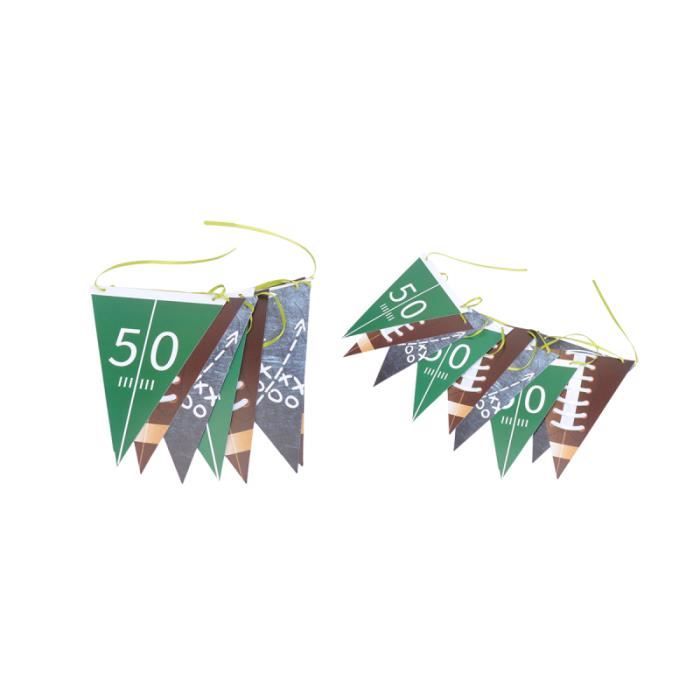 1 Set Football Fanion Creative Pennant Party Supplies Bunting Disposition Decor Banderole Banniere Guirlande Hors Noel Cdiscount Maison