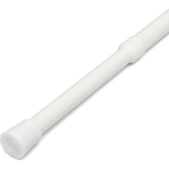 Tringle à Rideau Extensible Télescopique RANRAO - Tension Sans Percer Pour Douche, Fenêtre Et Armoire