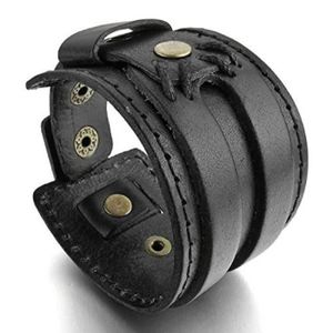 Bracelet Multi-lanières Simili Cuir Rose Aimanté - Longueur 19,5 Cm - Neuf Sans Emballage