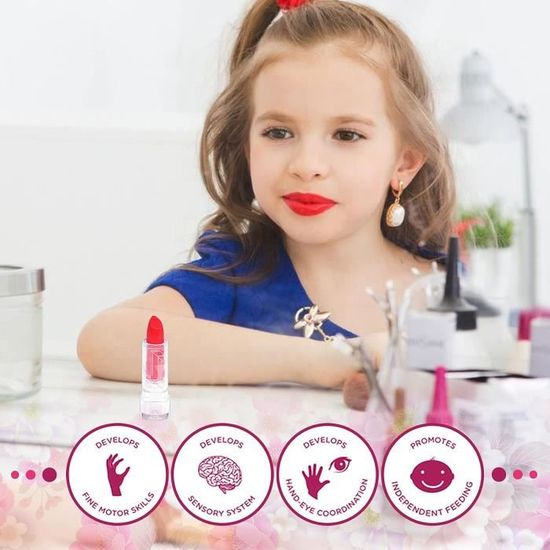 26Pcs Maquillage Enfant Jouet Filles - Non Toxique Kit de Maquillage Enfant  Fille,Lavable Coffret Maquillage Enfant Filles Cadeau - Cdiscount Au  quotidien