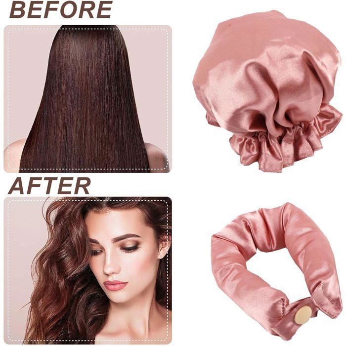 Lot De 6 Bigoudis Flexibles En Mousse Rose - Pour Cheveux épais Ou Fins (4x7cm)