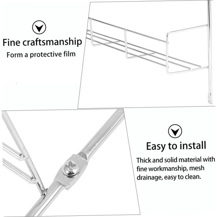 Gatuida Lot de 4 étagères de rangement murales à suspendre pour bocaux Mason - Ouverture de 9,9 cm de large