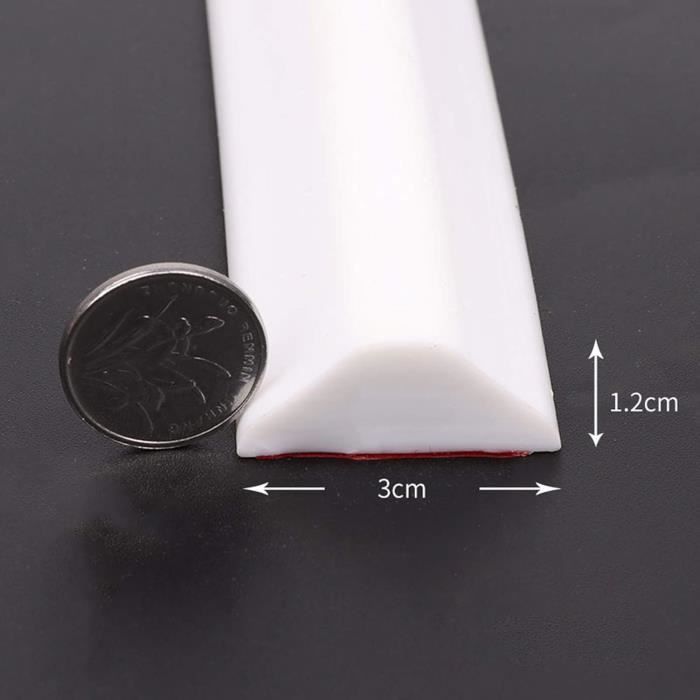 Bande D'étanchéité Silicone 1,2 Cm X 3 Cm - Seuil De Douche Auto-adhésif, Barrière Anti-eau Pour Salles De Bain Et Cuisines (1 M, Beige)