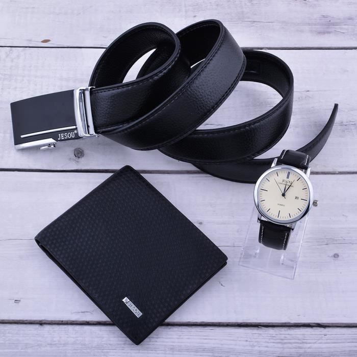 Étui Voyage Luxe Pour 3 Montres TIMESHELTER - Cuir Véritable, Rangement Secure Et élégant