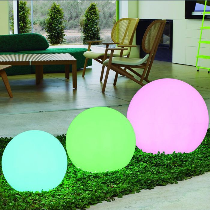 Boule LED Flottante 50cm RGB - Rechargeable - Télécommande - Décoration Intérieur/Extérieur