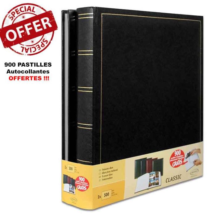Album de collection de pièces 200 poches (10 pages, 33x33mm) - Convient