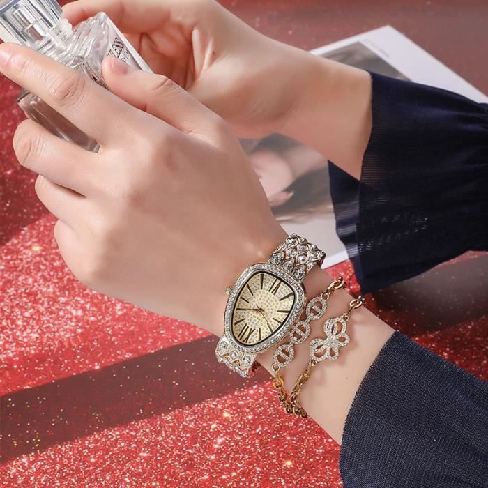 Orlando Cadeau Saint Valentin Ensemble Montre + Bracelet Femme Offert - Prix pas cher | CI