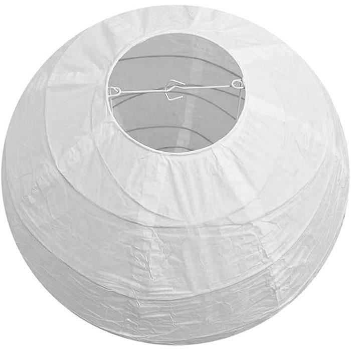 Lanterne de papier,WHITE--Lanterne en papier lampion chinois, ballon de