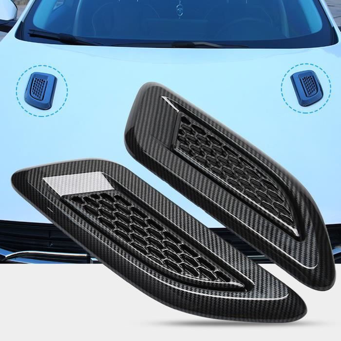 Garniture D’aile D’aération De Capot Aramox – Noir ABS – Pour Ford Focus 2012-2018, Kuga, Escape – Paire De 2