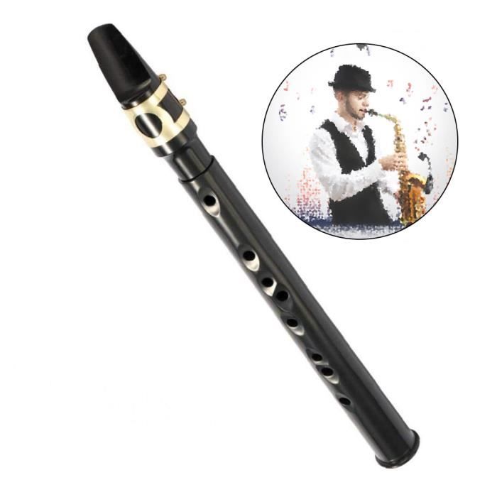 Pratique Saxophone POCHETTE Sax Mini instrument clé en plastique noir C  Portable - Achat / Vente saxophone Mini Saxophone 