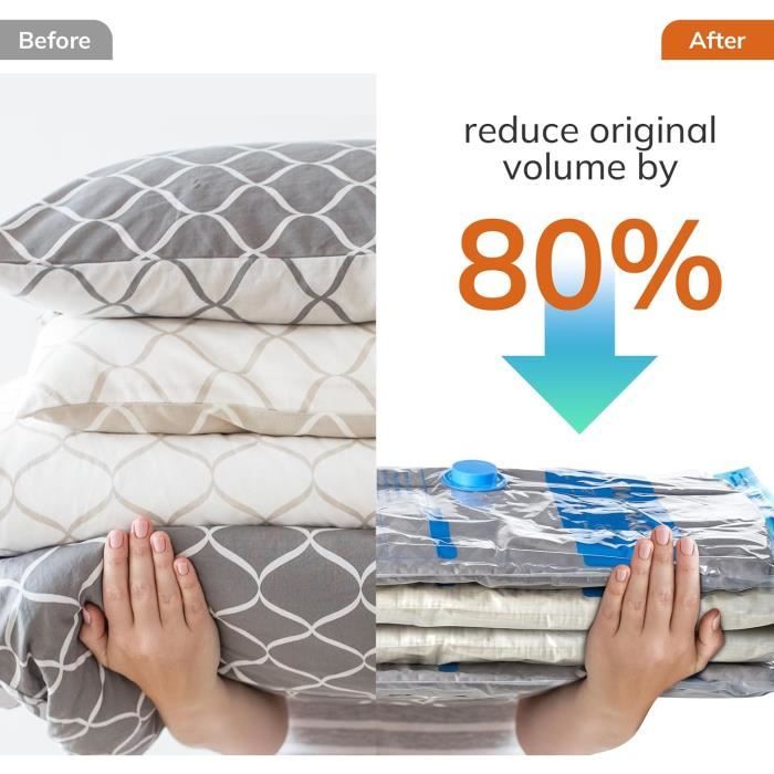 Rangement Voyage Aspirateur Kit Sacs Sous Vide 10 Pièces + Pompe électrique - Rangement Vêtements Et Couettes Sac Sous Vide Voyage