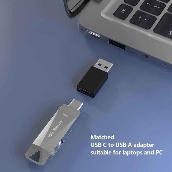 Clé USB 256 Go pour Mémoire Externe i-Phone Clé USB Photostick