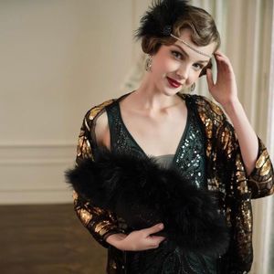 CHRI Lot De 7 Accessoires Costume Années 20 Femme - Set Gatsby Complet Pour Fête Thème Vintage