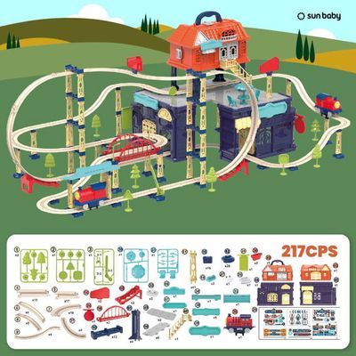 Sun baby Circuit avec locomotive électrique pour enfants dès ans